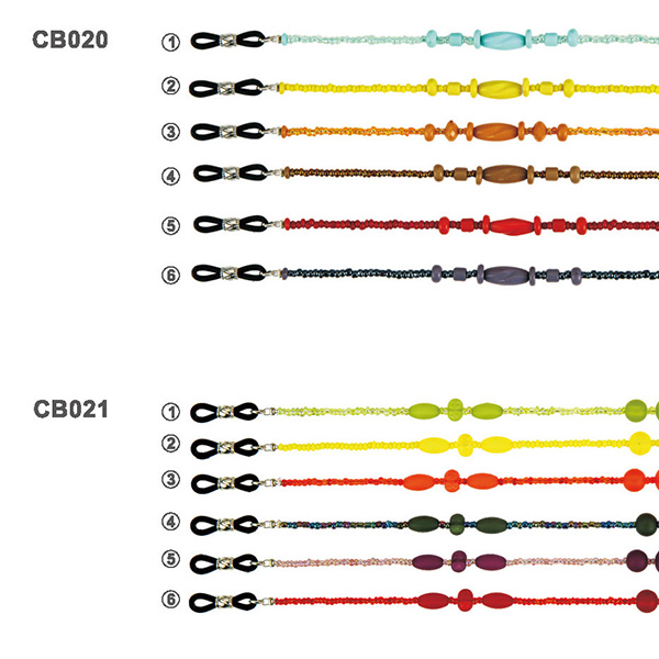 eyeglass chain rubber end loops