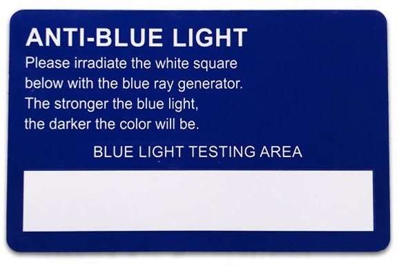 bue light tester backside