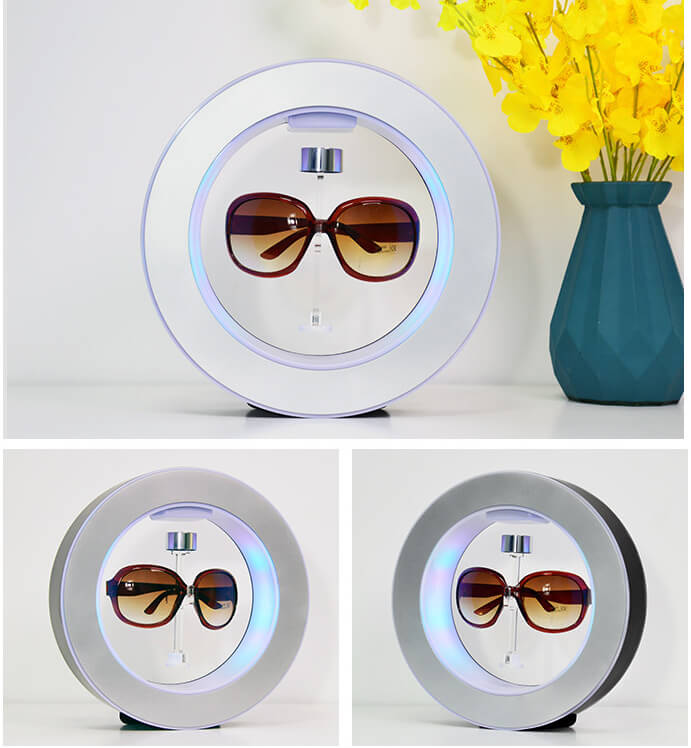 levitating display silver color